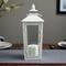 12.2" White Metal Lantern by Ashland®